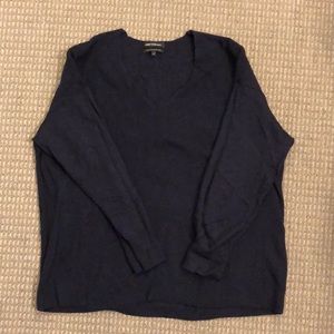 Something Navy Oversized Navy Blue Sweater